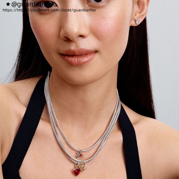 Pandora Disney Mickey Mouse & Minnie Mouse Splittable Dangle Charm - Picture 5 of 5